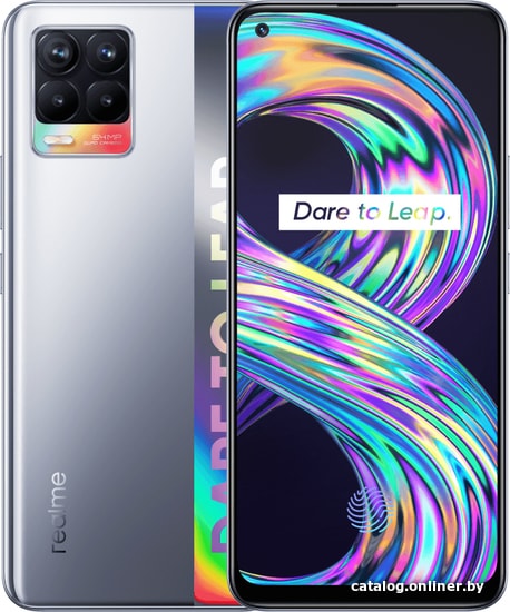 Realme 8 8GB/128GB (кибер серебристый) смартфон купить в Минске