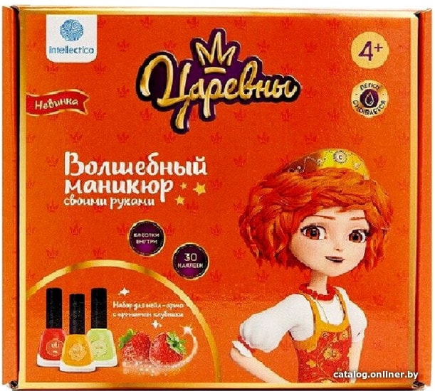 

Набор детской декоративной косметики Intellectico волшебный маникюр "Царевны. Варя" 786 (3цв)