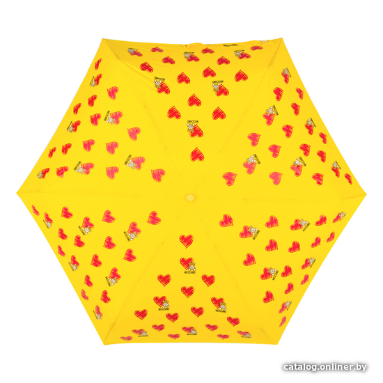 

Складной зонт Moschino Hearts and bears Yellow