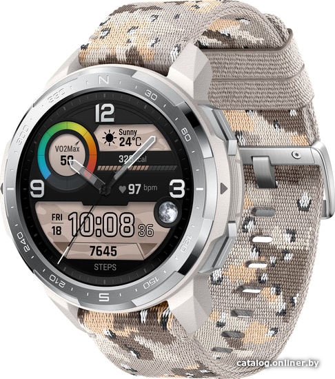 

Умные часы HONOR Watch GS Pro (серый камуфляж, нейлон)