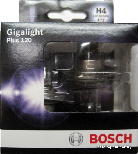 

Галогенная лампа Bosch H4 Gigalight Plus 120 2шт [1987301106]