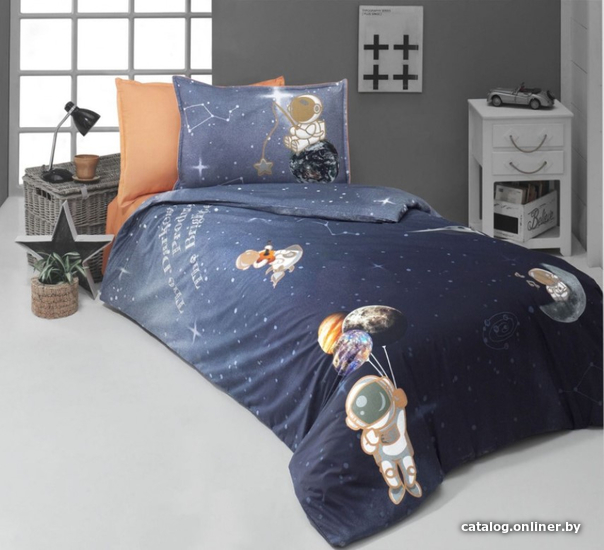 

Постельное белье Sarev Поплин Евро N218 Space Star Fancy (V1)