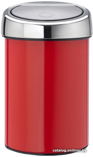 

Мусорное ведро Brabantia Touch Bin 3 л (пламенно-красный/стальной)