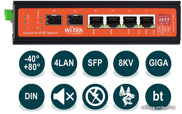 

Неуправляемый коммутатор Wi-Tek WI-PS306GF-I (v2)