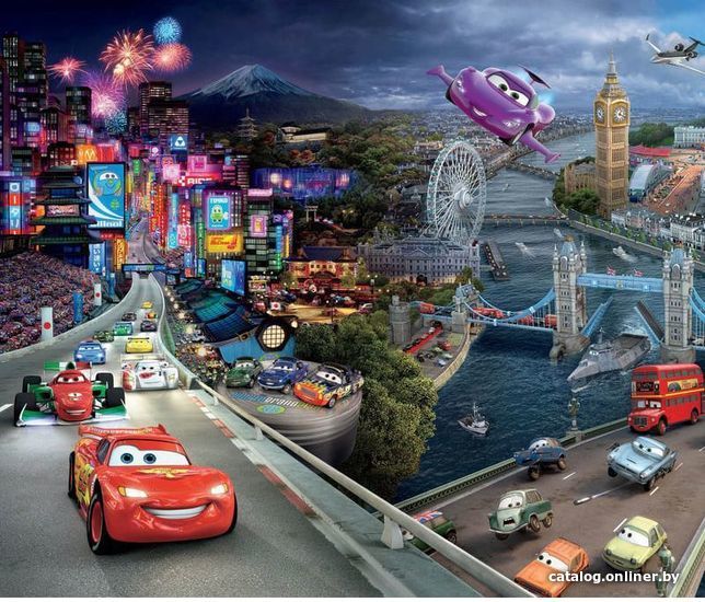 

Виниловые обои Citydecor Тачки 300x270