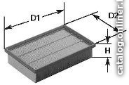 

Воздушный фильтр Clean filters MA1019