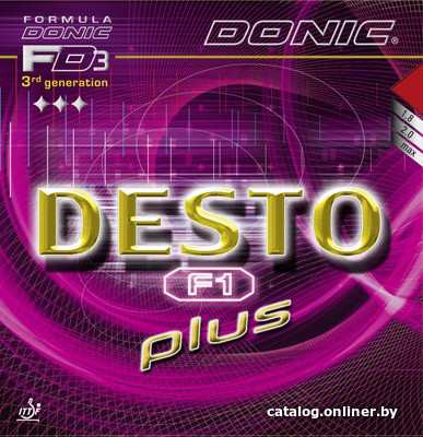 

Накладка на ракетку Donic Desto F1 Plus (max, красный)