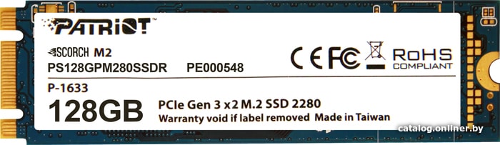 

SSD Patriot Scorch M.2 128GB PS128GPM280SSDR