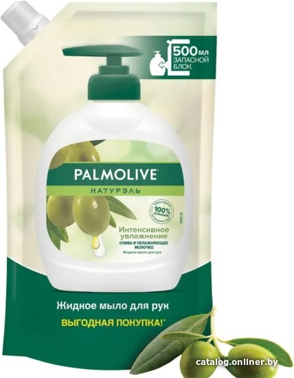 

Palmolive Мыло жидкое Натурэль Интенсивное увлажнение. Олива и Увлажняющее молочко 500 мл