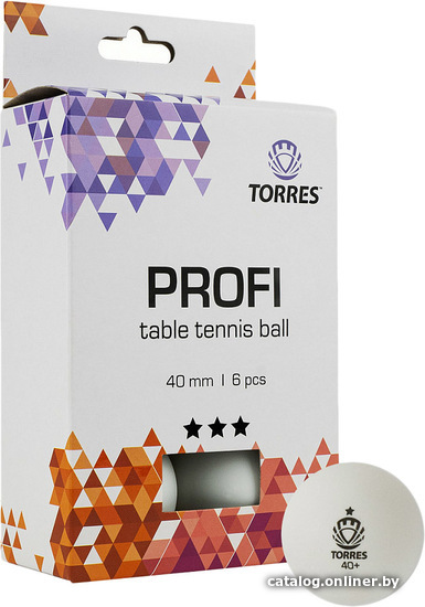 

Мяч для настольного тенниса Torres Profi TT21012 (3 звезды, 6 шт)
