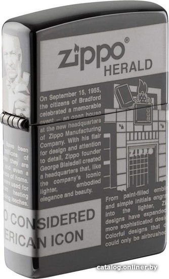 

Зажигалка Zippo Black Ice Zippo Newsprint Design 49049