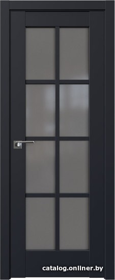 

Межкомнатная дверь ProfilDoors 101U 90x200 (черный матовый/стекло графит)