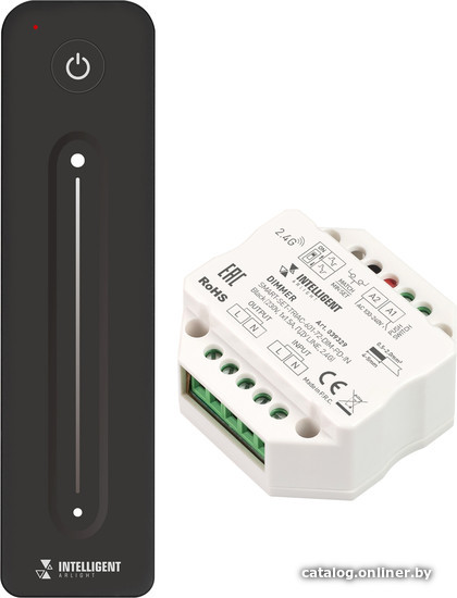 

Диммер RGB Arlight Intelligent SMART-SET-TRIAC-601-72-DIM-PD-IN Black (230V, 1x1.5A, ПДУ LINE, 2.4G) 039329