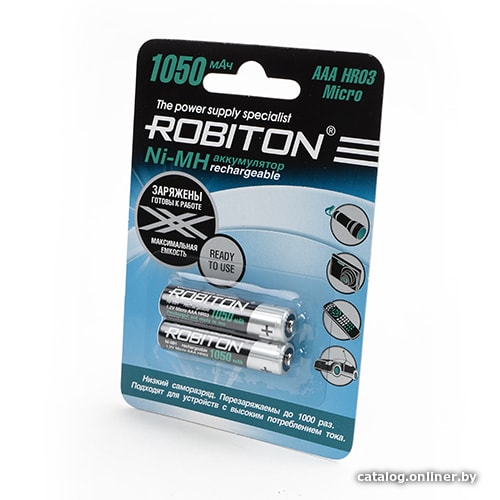 

Аккумулятор Robiton AAA 1050mAh 2 шт.