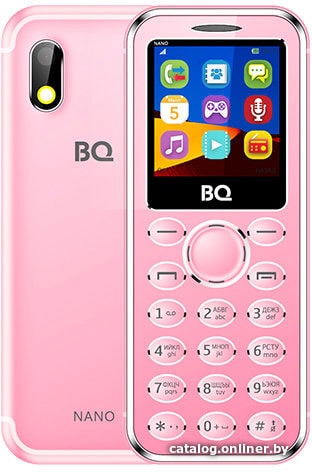 

Кнопочный телефон BQ-Mobile BQ-1411 Nano (розовый)