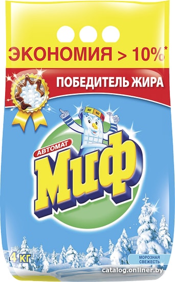 

Стиральный порошок МИФ Морозная свежесть автомат (4 кг)