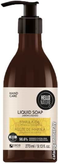 

Hello Nature Мыло жидкое Marula Oil Liquid Soap 270 мл