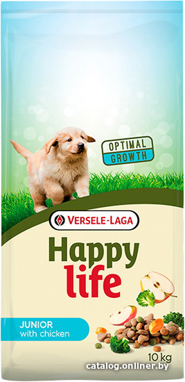 

Сухой корм для собак Versele Laga Happy life Junior с курицей 10 кг