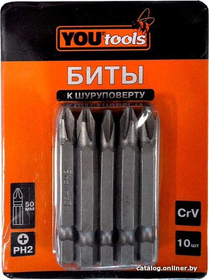 

Набор бит Yourtools PH2х50 (10 предметов)
