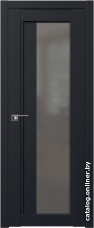 

Межкомнатная дверь ProfilDoors 2.72U 90x200 (черный матовый, стекло графит)
