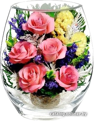 

Цветы, букеты Natural Flower Products Композиция из розовых роз LOYw-02