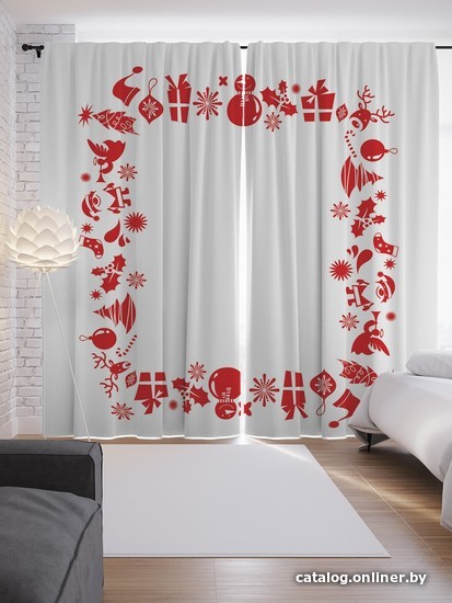 

Комплект штор JoyArty Силуэты Рождества 1.45x2.65 м p_53689_145x265 (2 шт)