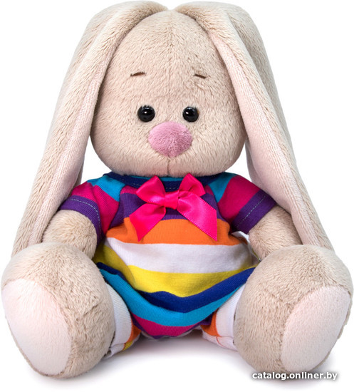 

Классическая игрушка BUDI BASA Collection Зайка Ми в полосатом комбинезоне SidX-396 (15 см)