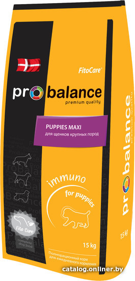 

Сухой корм для собак Probalance Immuno Puppies Maxi 15 кг