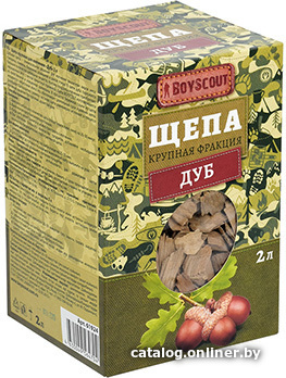

Щепа для копчения BoyScout Дуб 61924 (2 л)