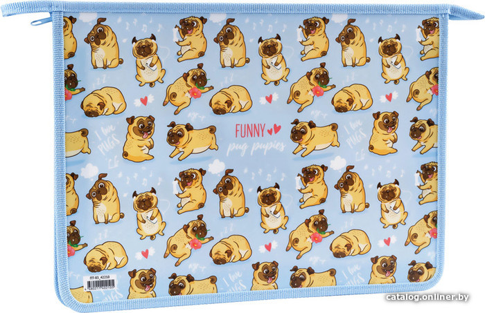 

Папка для тетрадей ArtSpace I love pugs ПТ-83_42210