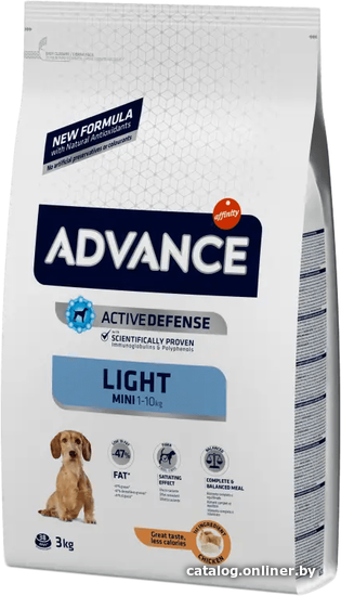 

Сухой корм для собак Advance Light Mini 3 кг
