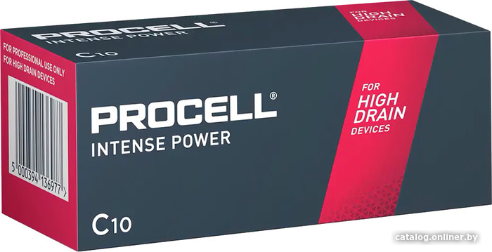 

Батарейка DURACELL Procell Alkaline Intense Power C 10 шт.