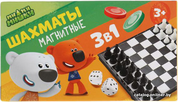 

Шахматы/шашки/нарды Играем вместе Ми-ми-мишки 3 в 1 G049-H37005-R2