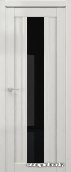 

Межкомнатная дверь Юркас Deform V14 80x200 (крем вуд/стекло lacobel черный лак)