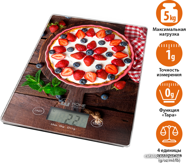 

Кухонные весы Home Element HE-SC935 (ягодный пирог)