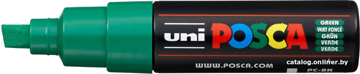 

Маркер художественный UNI Mitsubishi Pencil Posca PC-8K GREEN (зеленый)