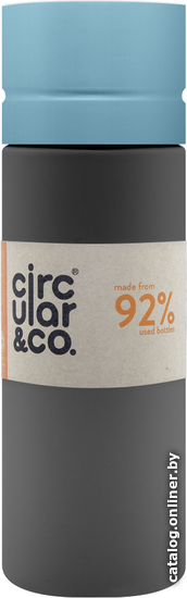 

Бутылка для воды Circular&Co GBB600 (600 мл, серый/синий)