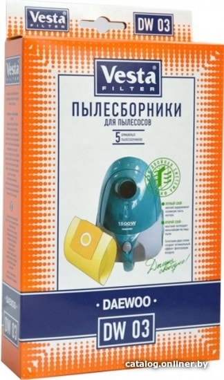

Комплект одноразовых мешков Vesta Filter DW 03