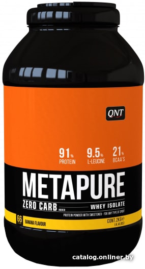 

Протеин сывороточный (изолят) QNT Metapure Whey Protein Isolate (банан, 2000 г)