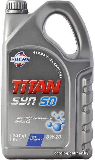 

Моторное масло Fuchs Titan SYN SN 0W-20 5л