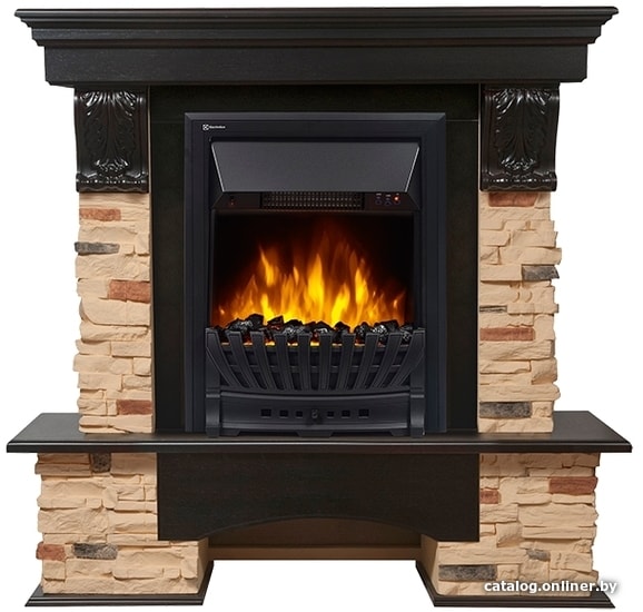 

Портал Firelight Pietra Classic (камень сланец натуральный/шпон венге)
