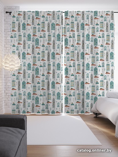 

Комплект штор JoyArty Зимний город 1.45x2.65 м p_303160_145x265 (2 шт)