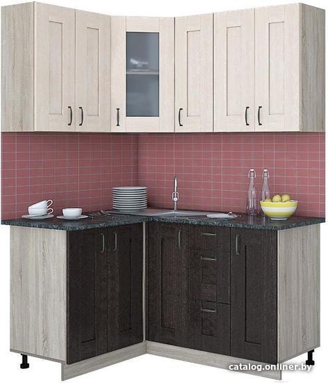 

Готовая кухня Интерлиния Мила Хольц 12x15 (дуб венге/дуб молочный)