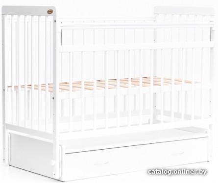 

Классическая детская кроватка Bambini Euro Style М 01.10.04 (белый)