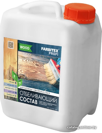 

Отбеливатель древесины Farbitex Profi Wood Отбеливающий состав 5 л