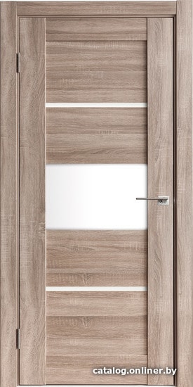 

Межкомнатная дверь IstokDoors Горизонталь-3 ДЧ 70x200 (спил седой/светлое стекло)