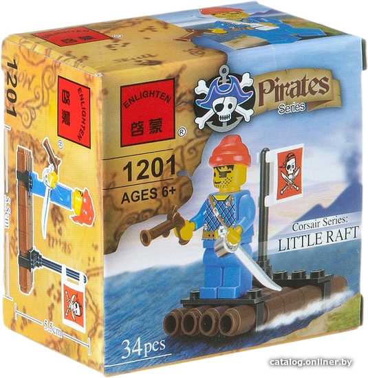 

Конструктор Enlighten Pirates 1201 Маленький плот