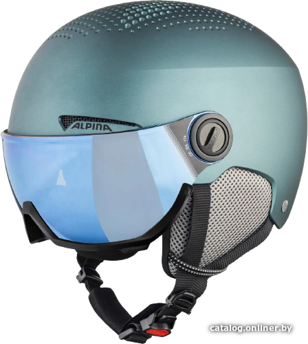 

Cпортивный шлем Alpina Arber Visor Q-Lite 2022-23 9228450-50 (р. 58-62, petrol/green matt)
