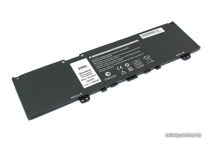 

Аккумуляторы для ноутбуков RageX F62G0 Dell Inspiron 13 7373, 11.4В, 2200мАч