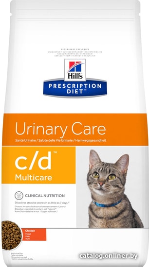 

Сухой корм для кошек Hill's Prescription Diet Feline c/d Multicare Курица 5 кг